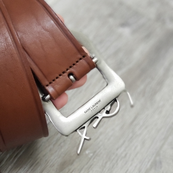 ***SOLD****100% Authentic YSL dark brown belt 31inches/80cm - Picture 6 of 8